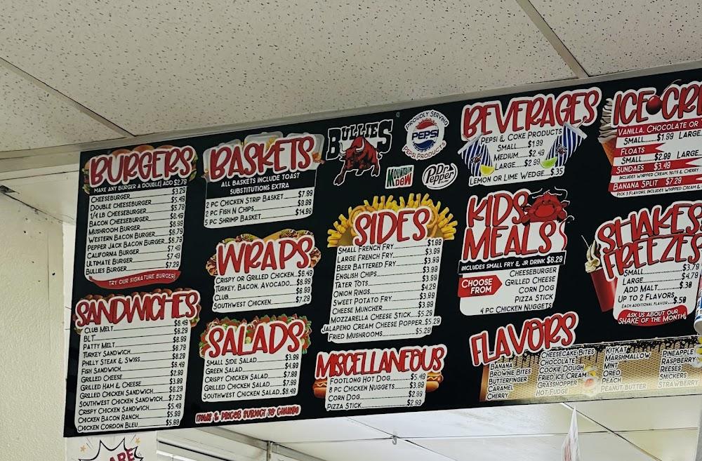 Bullies Drive-In Menu image 2